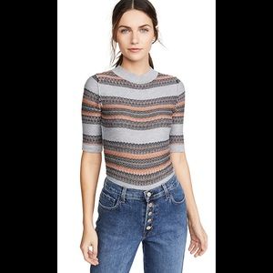 Free People Winter Warmer Mock Neck Bodysuit NWT